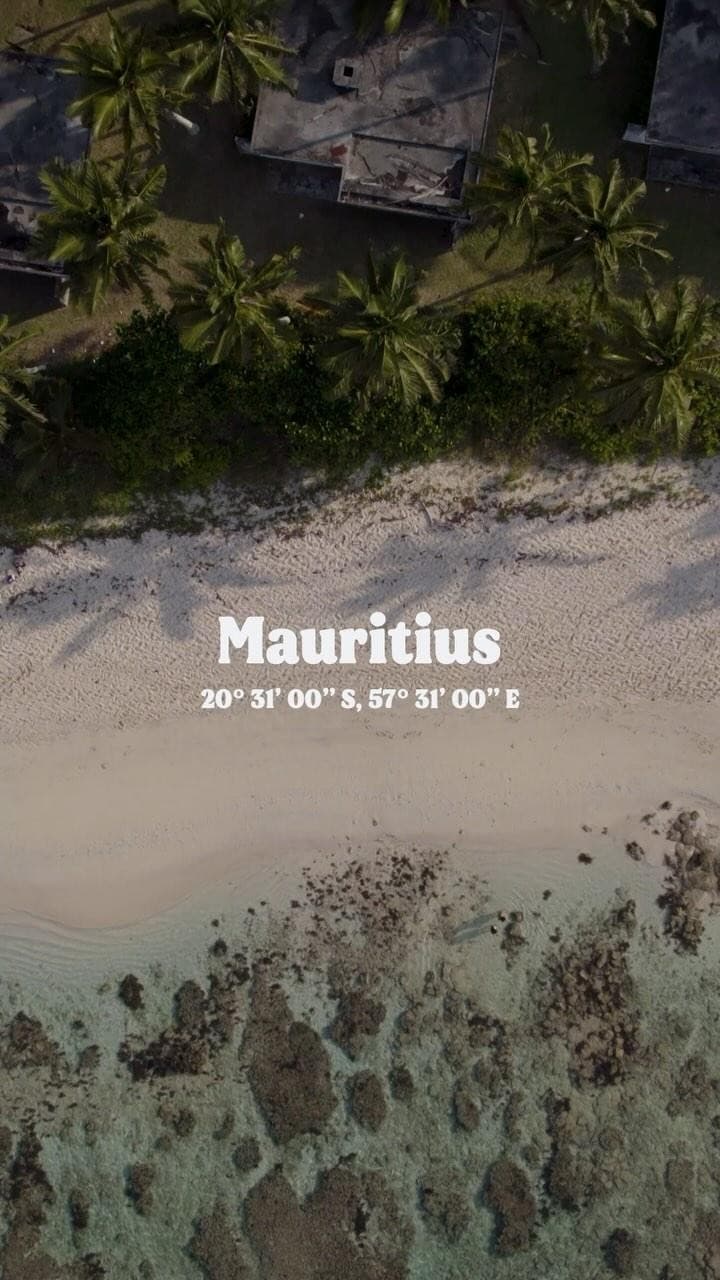 Mauritius from the sky